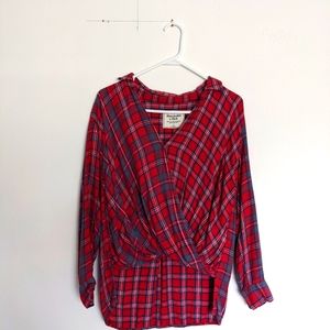 Abercrombie long sleeve plaid top